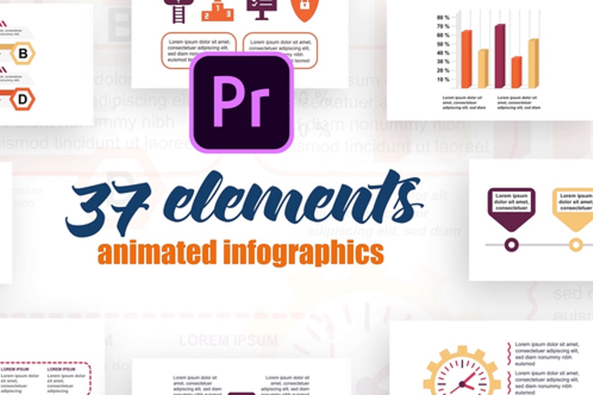 Technology Infographics Vol.32 for Premiere Pro
