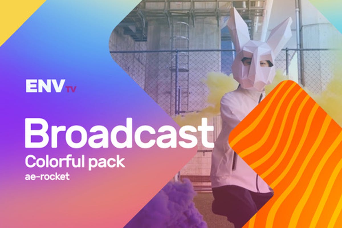 Broadcast ID Colorful Pack Mogrt for Premiere Pro