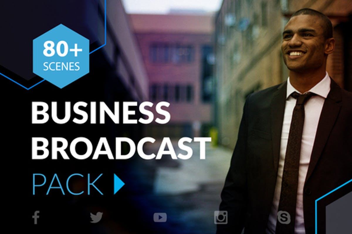 Business Broadcast Pack | Essential Graphics | Mogrt