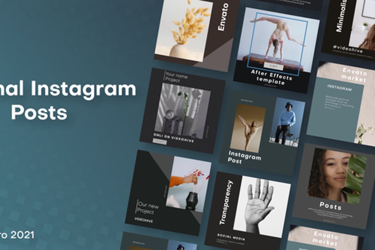 Minimal Instagram Posts for Premiere Pro