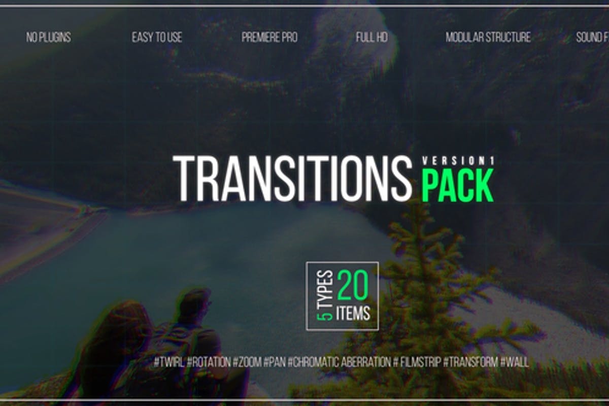 Transitions Pack V.1 For Premiere Pro Templates