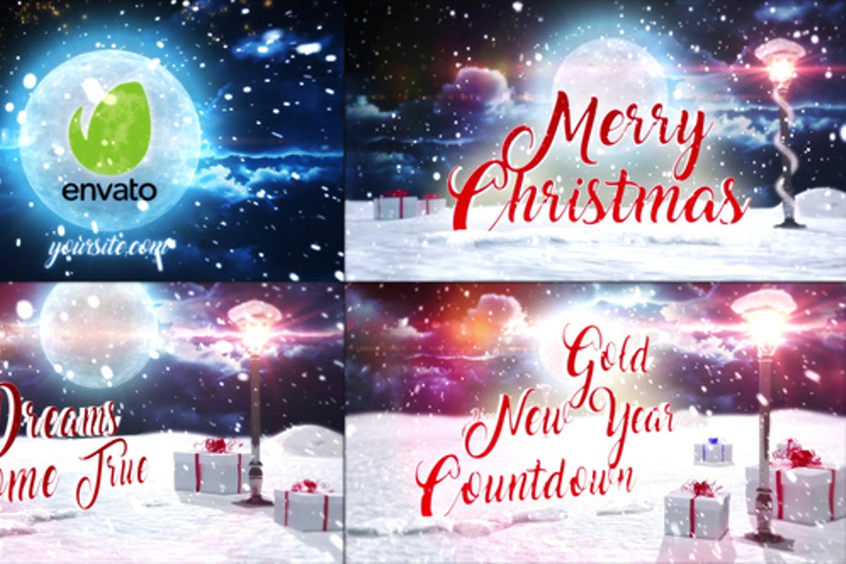Christmas Greetings For Premiere Pro Templates