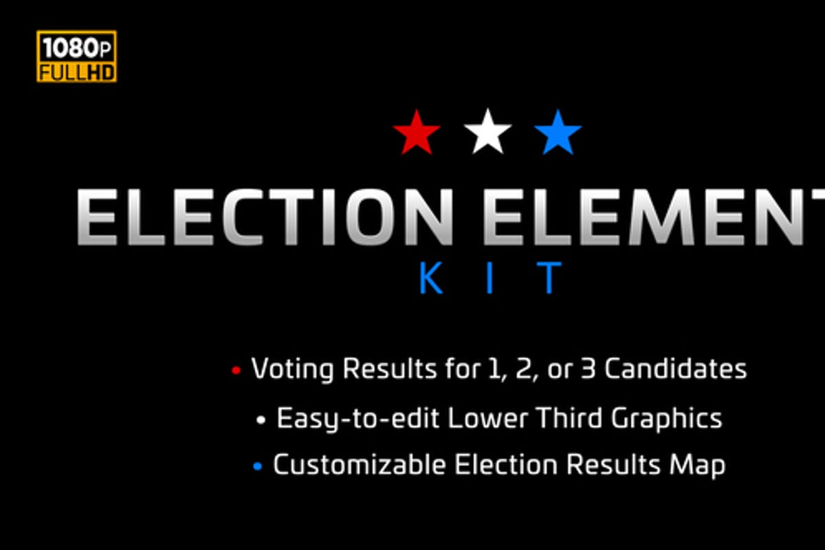 Election Elements Kit | MOGRT for Premiere Pro