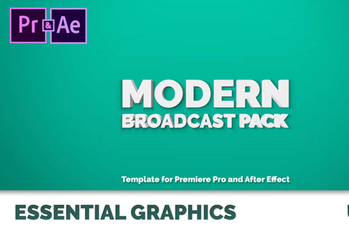 Modern Broadcast Pack For Premiere Pro Templates