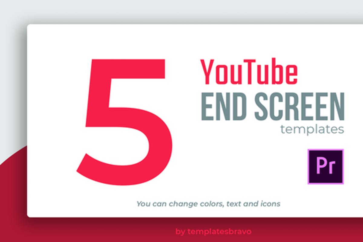 YouTube End Screens For Premiere Pro Templates