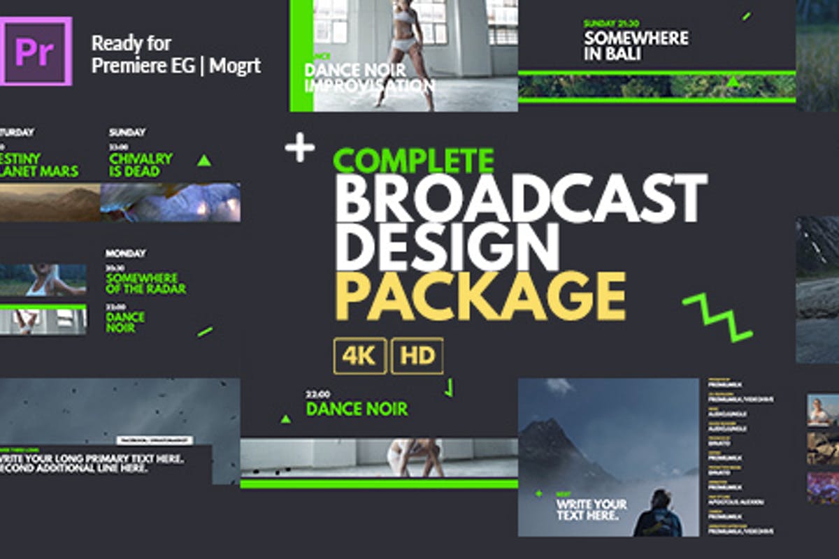 Complete Broadcast Design Package Essential Graphics | Mogrt
