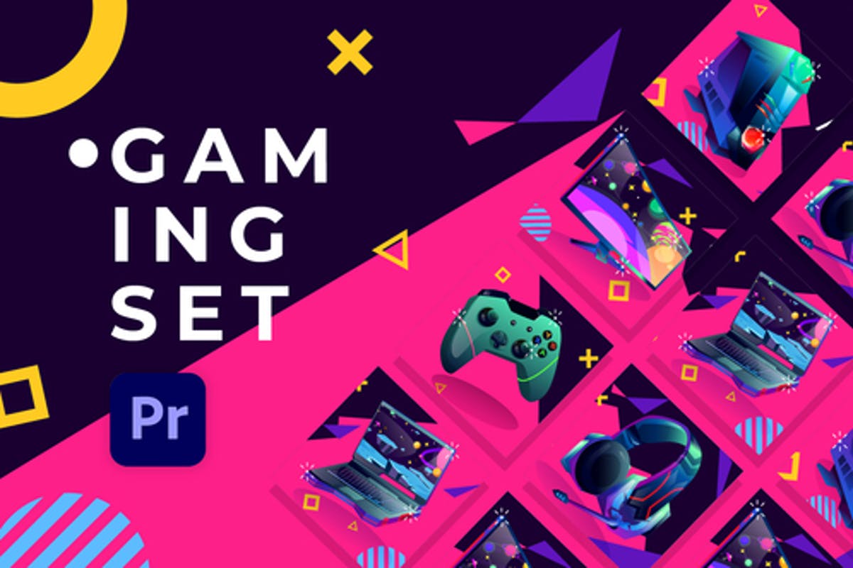 Gaming Set Product Promo | Premiere Pro MOGRT