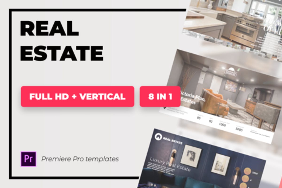 Real Estate 8 in 1 For Premiere Pro