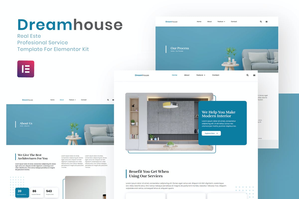 Dreamhouse - Real Estate Elementor Template Kit