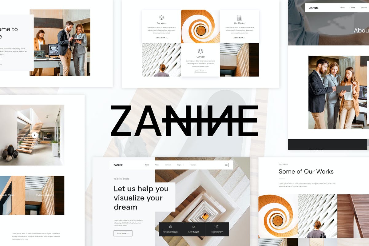 Zanine - Architecture Agency Elementor Template Kit