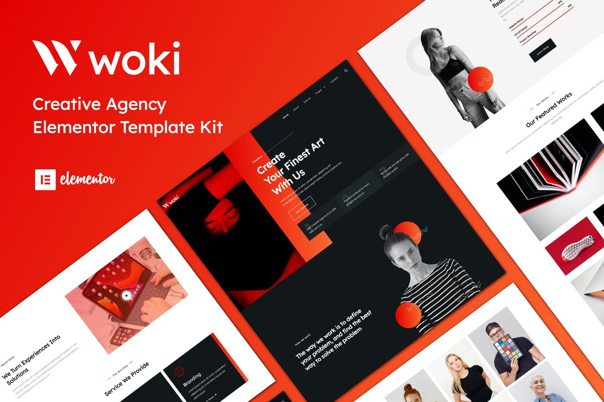 Woki - Creative Agency Elementor Template Kit