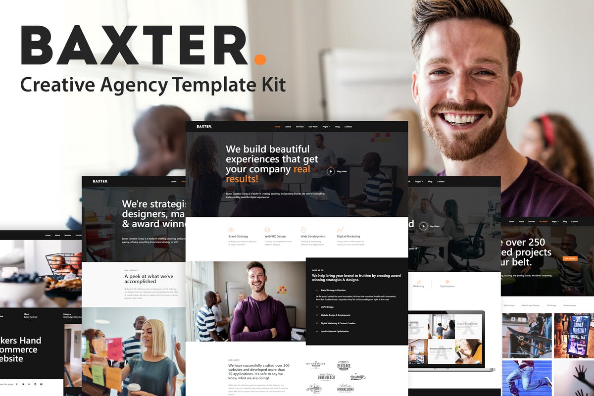 Baxter - Creative Agency Elementor Template Kit