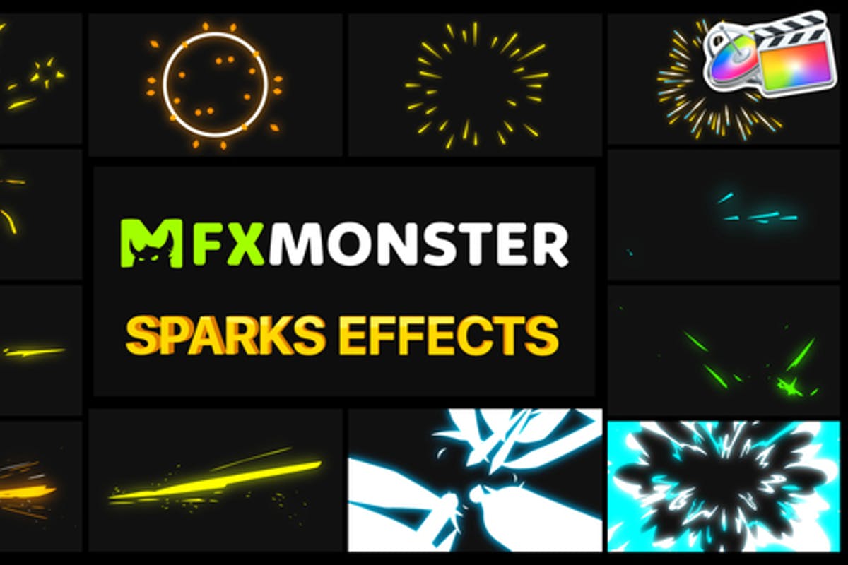 Sparks Effects | Final Cut Pro templates