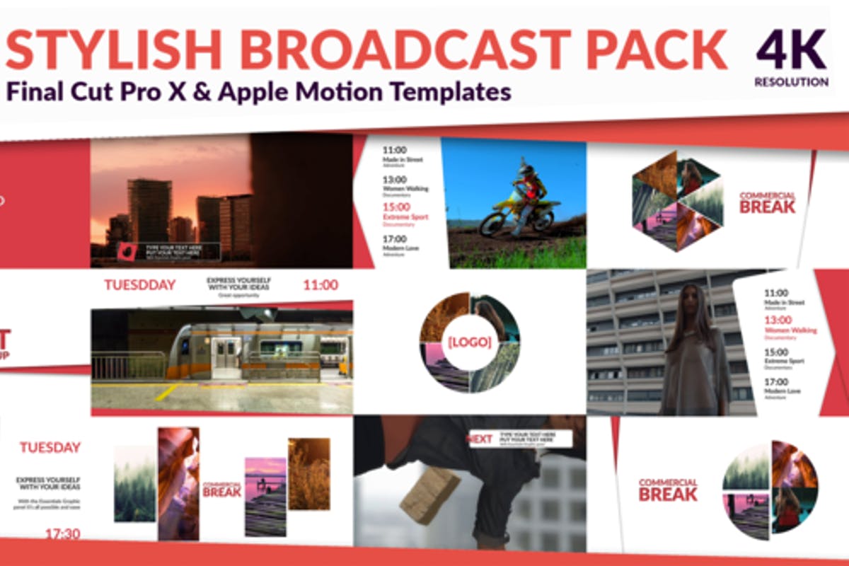 Clean TV - Stylish Broadcast Pack Final Cut Pro templates