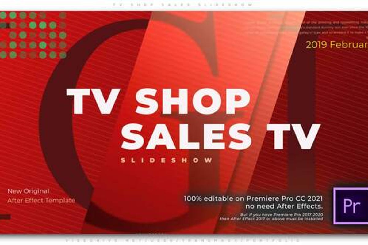 TV Shop Sales Slideshow Premiere Pro templates Product Promo
