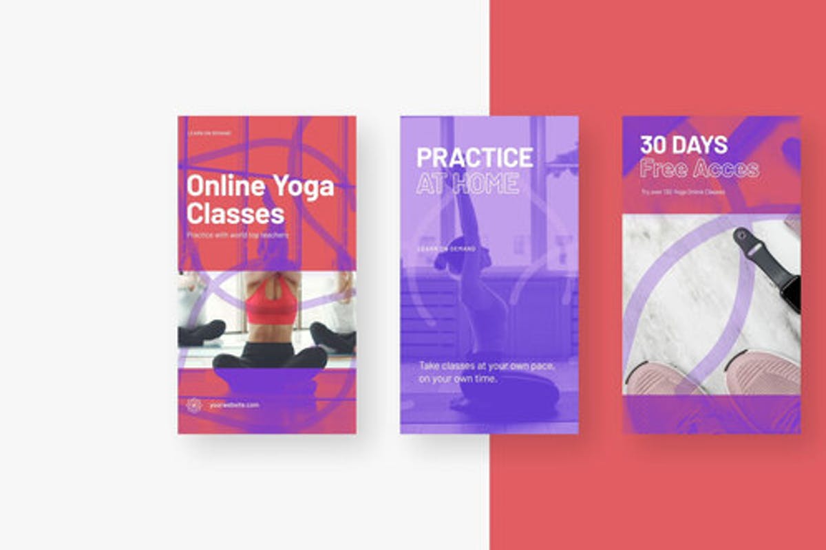 Online Yoga Instagram Product Promo for Premiere Pro