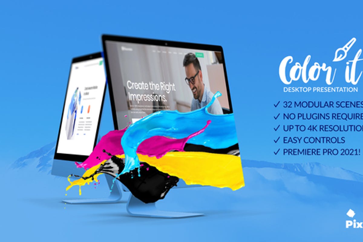 Color it - Desktop Presentation Product Promo for Premiere Pro