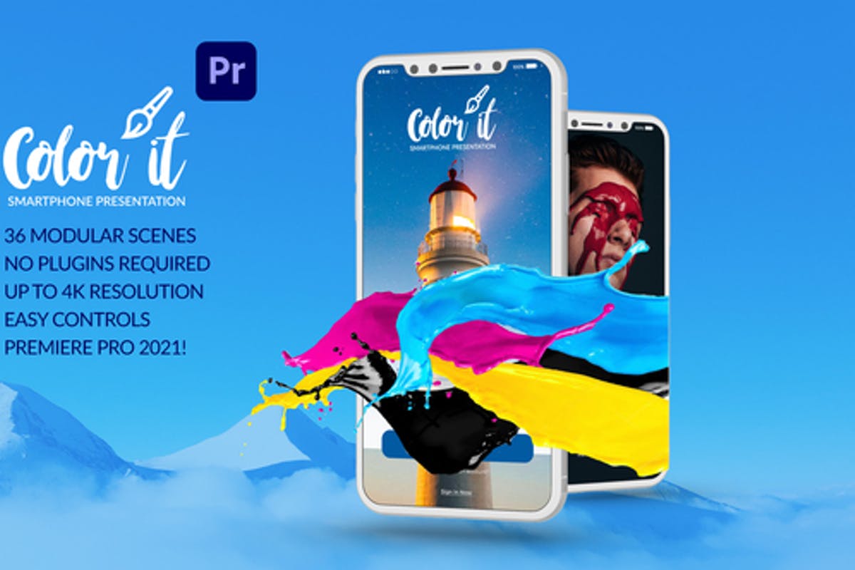 Color it Smartphone Presentation for Premiere Pro