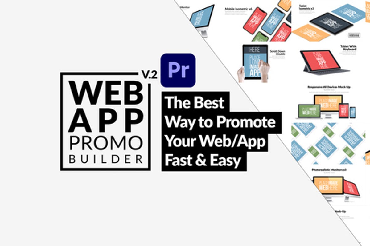 Web App Promo Builder For Premiere Pro