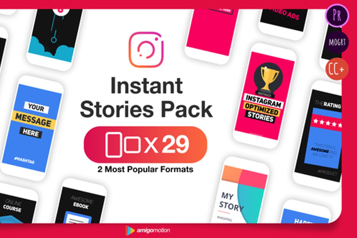 Instant Stories Pack - Premiere Mogrt