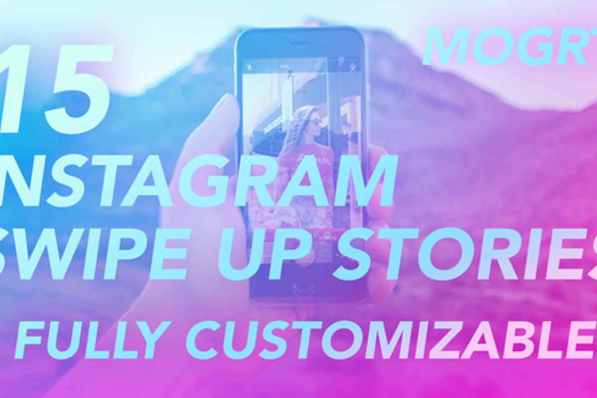 Instagram Swipe Up Stories | MOGRT Product Promo for Premiere Pro