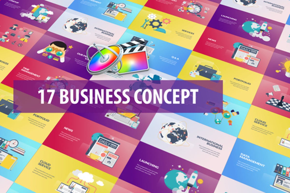 Business Concept Animation For Apple Motion and Final Cut Pro
