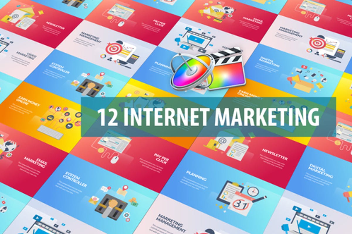 Internet Marketing Animation For Apple Motion and Final Cut Pro