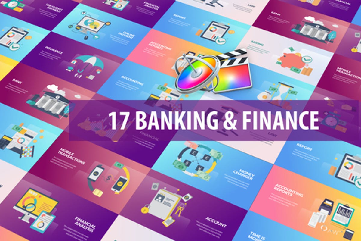 Banking and Finance Animation For Apple Motion and Final Cut Pro