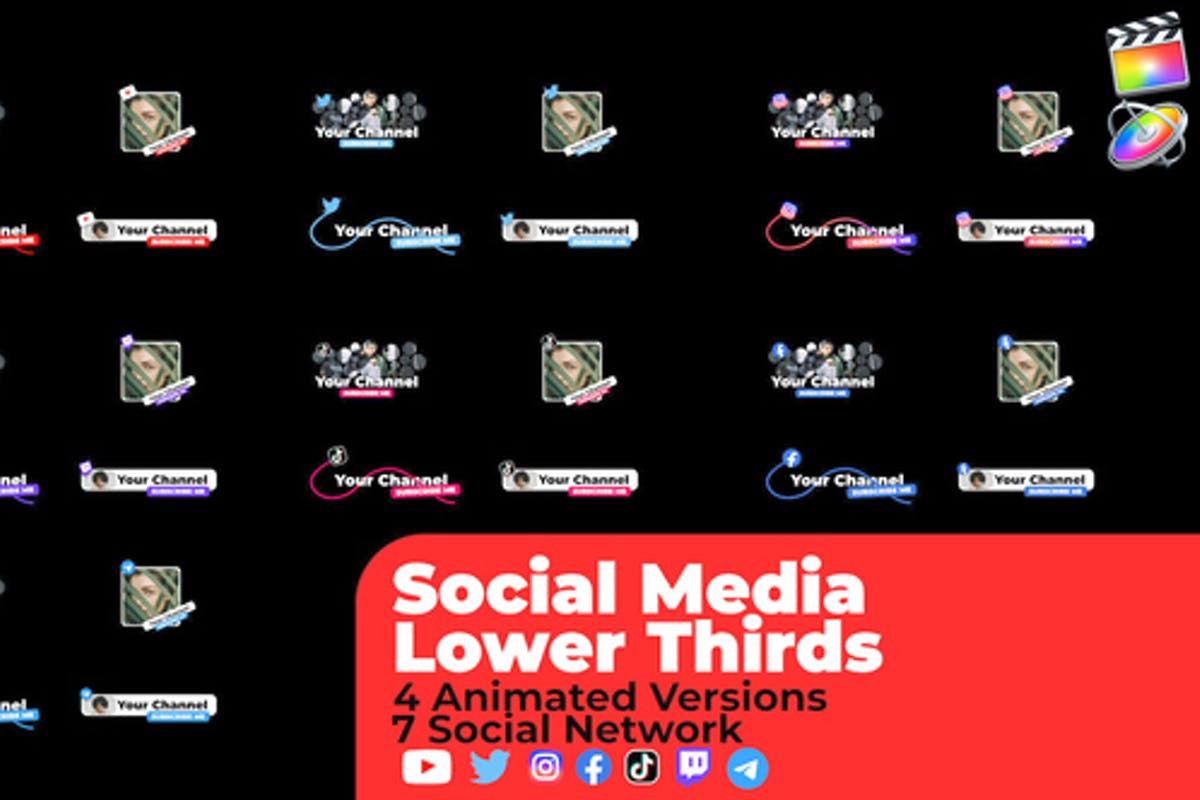Social Media Lower Thirds v2