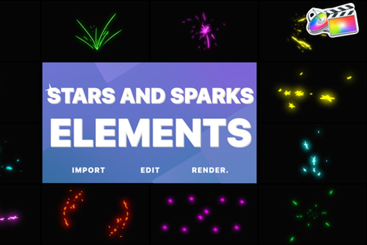 Stars and Sparks Pack For Final Cut Pro