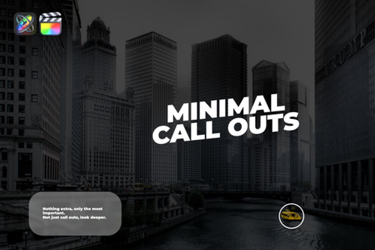 Minimal Call Outs For Apple Motion and Final Cut Pro