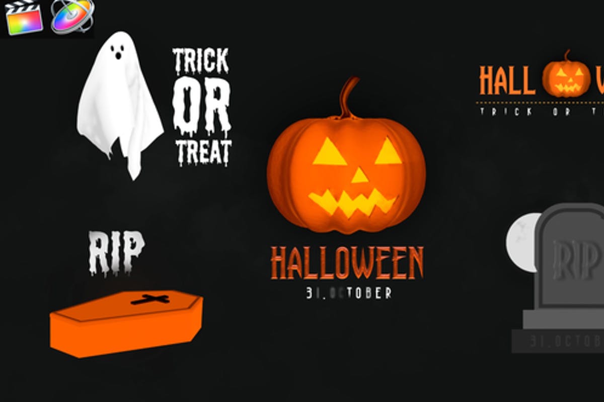 Halloween Spooky Titles For Apple Motion and Final Cut Pro