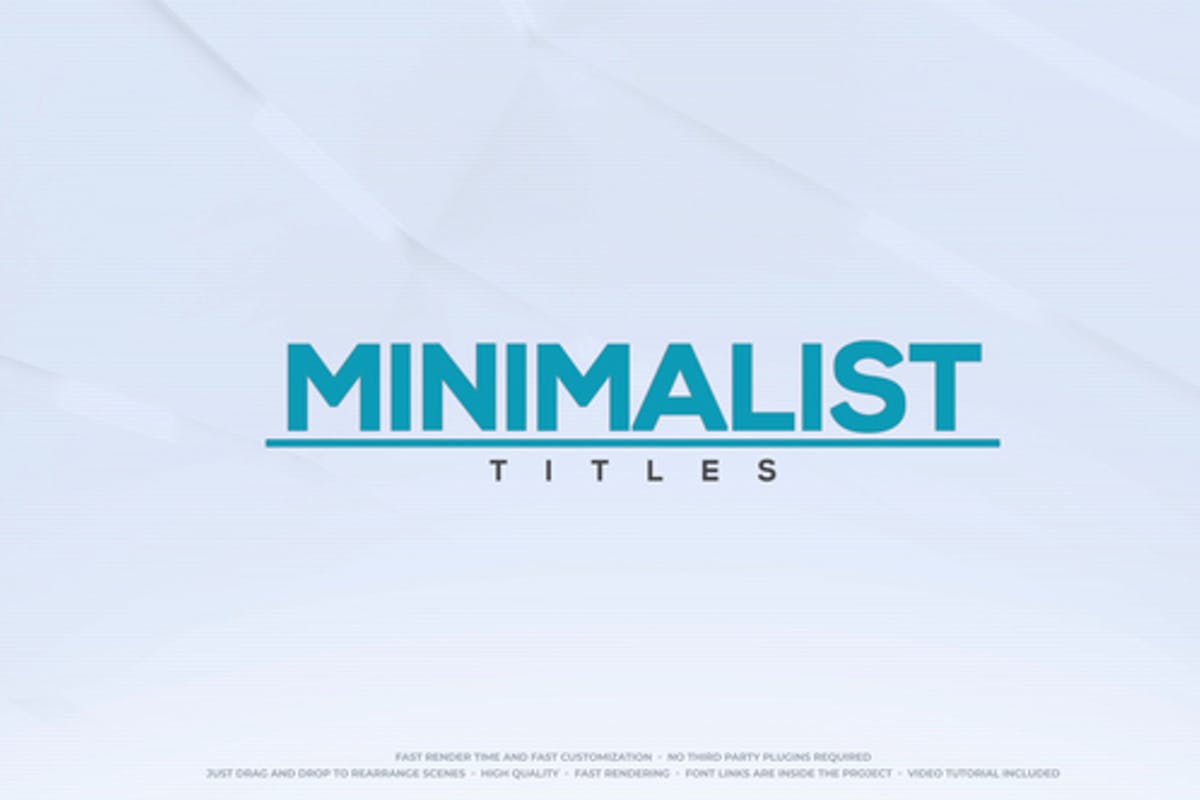 Minimalist Titles for FCPX