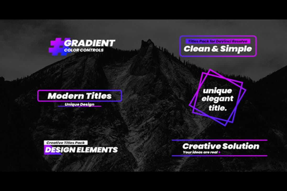 Gradient Titles For FCPX
