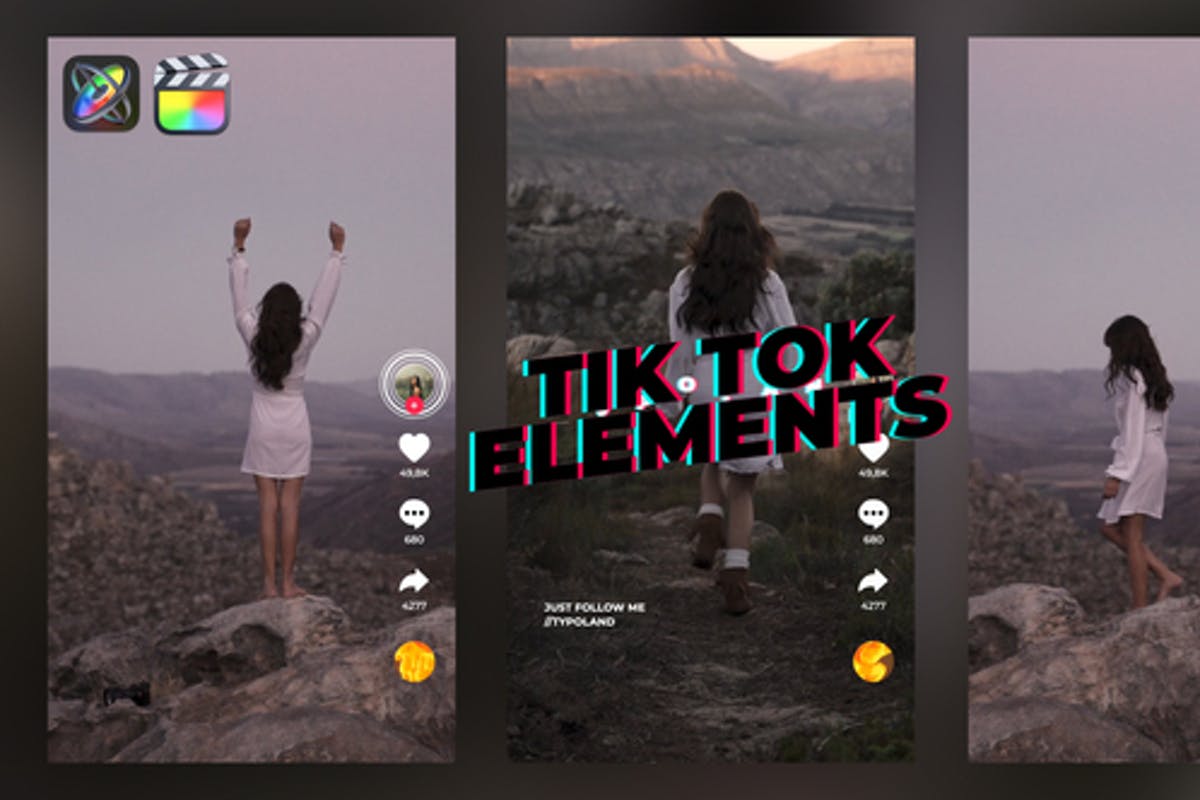 TikTok Elements For Final Cut & Apple Motion