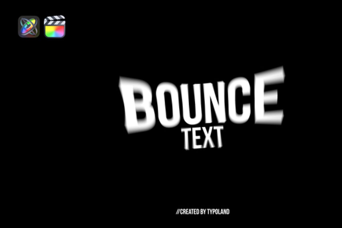 50+ Bounce Text Animations For Final Cut & Apple Motion