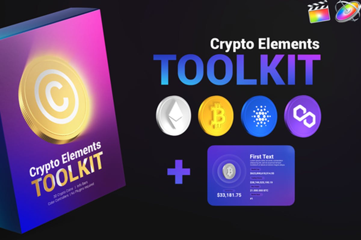 Crypto Elements Toolkit For Final Cut & Apple Motion
