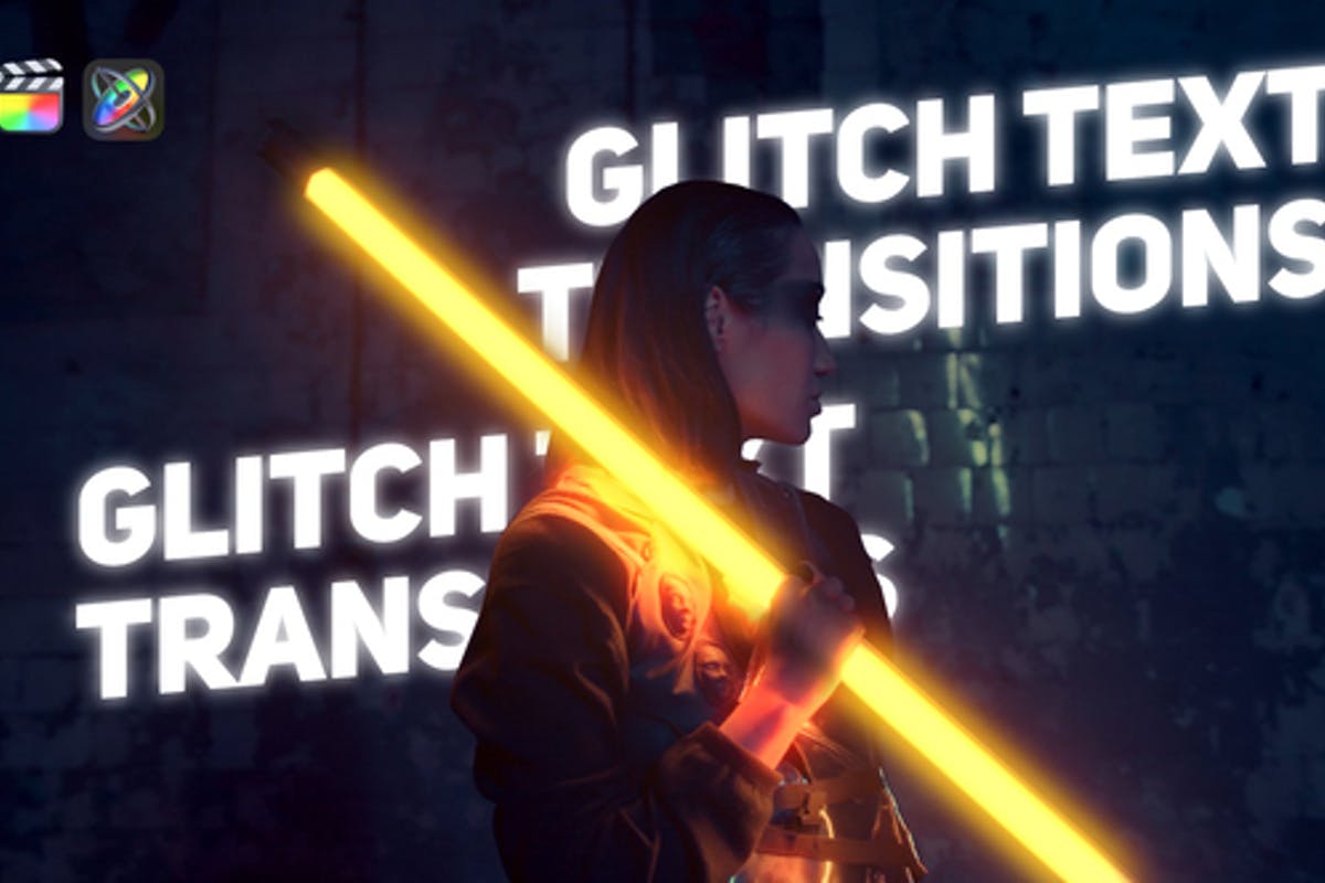 Glitch Text Transitions For Final Cut & Apple Motion