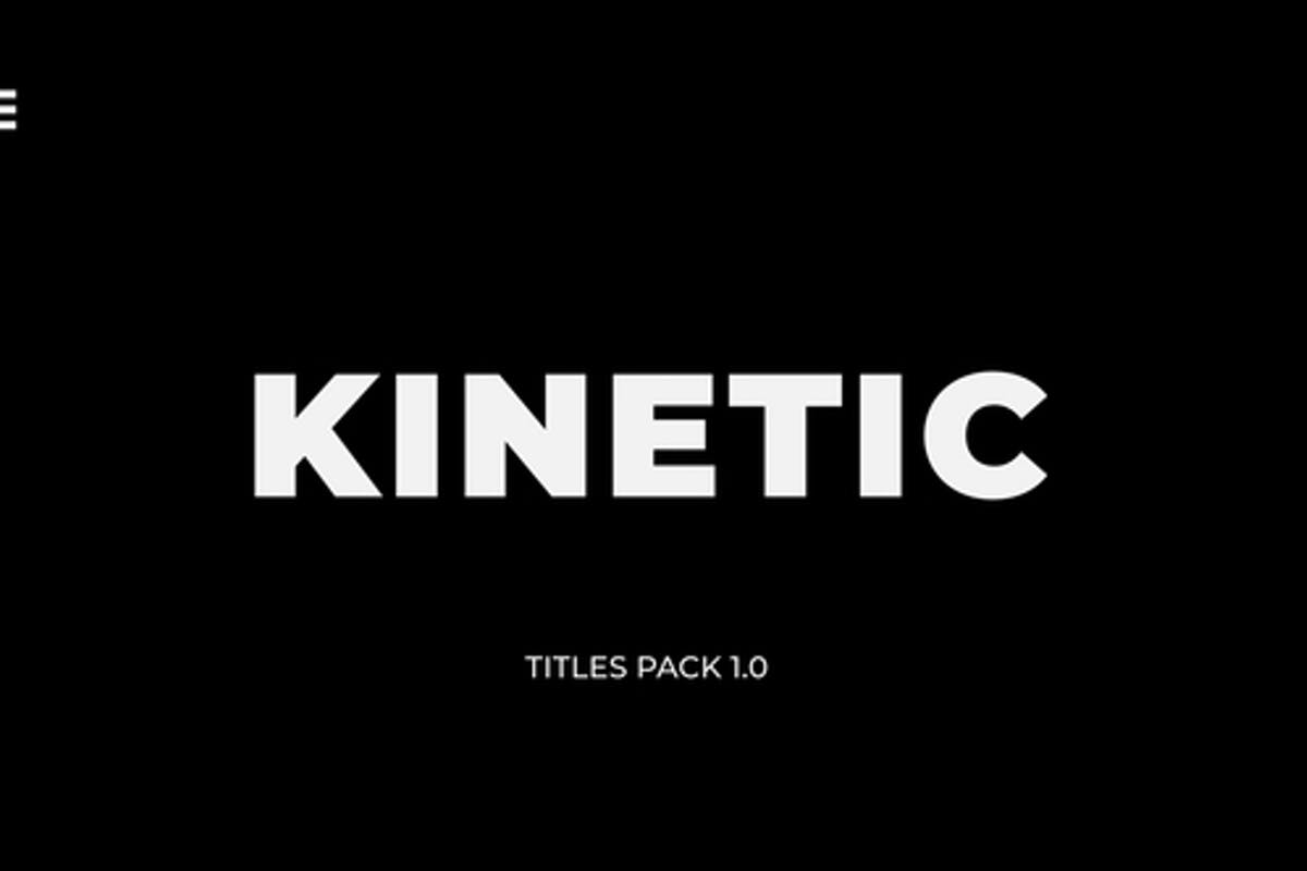 Kinetic Titles For Final Cut