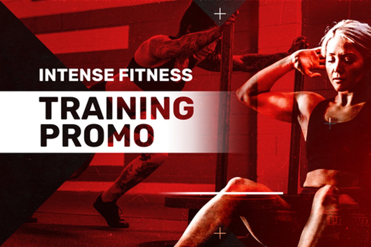 Intense Fitness Training Promo  For Final Cut & Apple Motion
