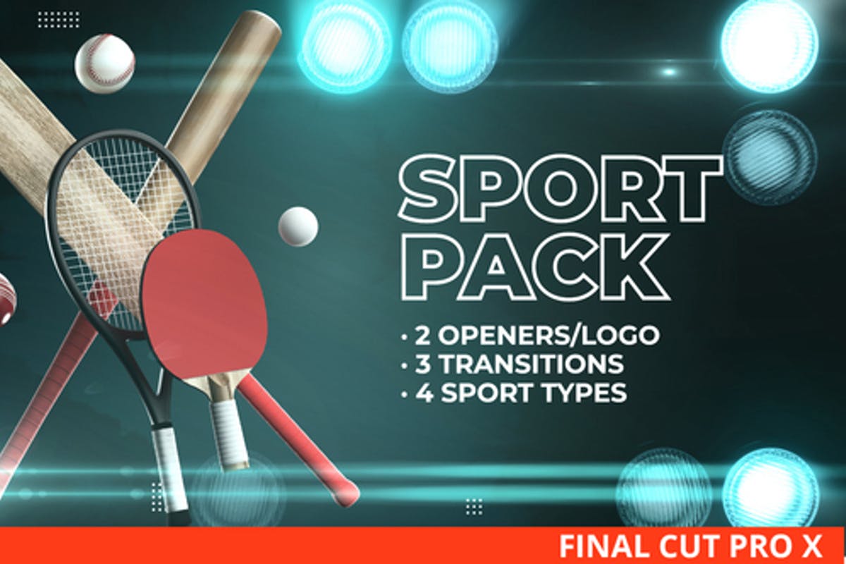 Tennis Cricket Baseball Pack for Final Cut Pro X
