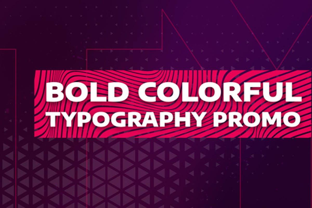 Bold Colorful Typography Promo  For Final Cut & Apple Motion