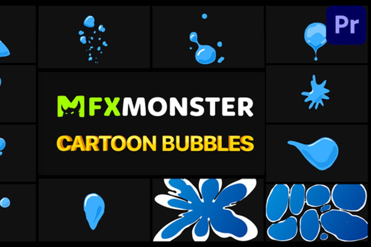 Cartoon Bubbles | Premiere Pro MOGRT
