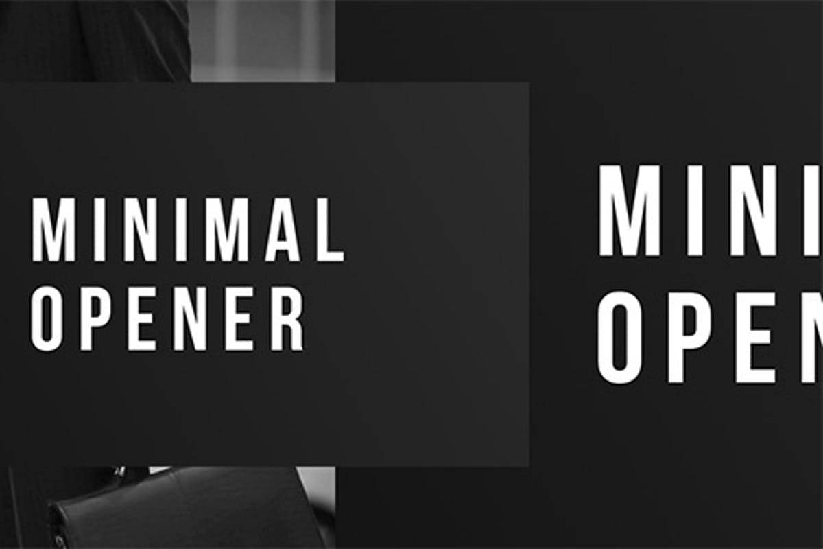 Minimal Opener - Dynamic Promo for Premiere Pro