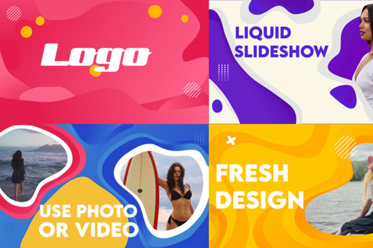 Liquid Slideshow | Premiere Pro MOGRT