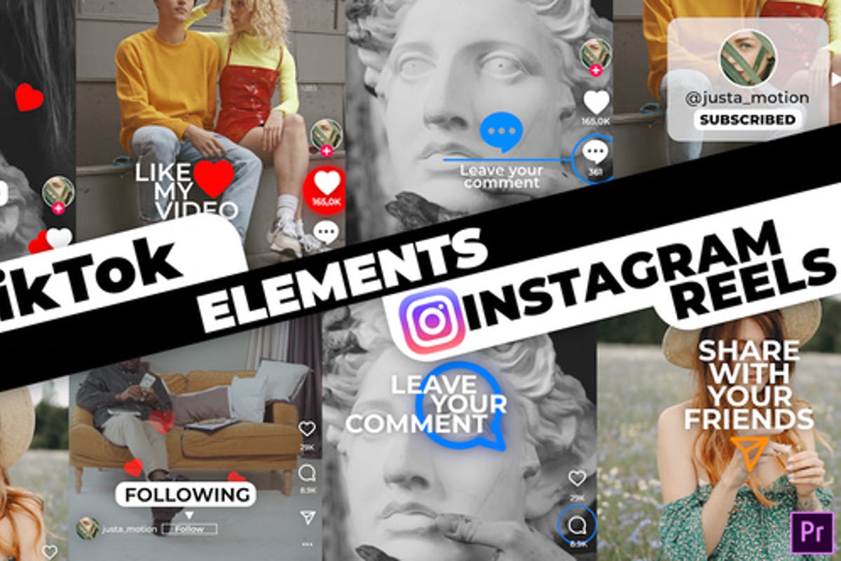 TikTok&Instagram Elements For Premiere Pro
