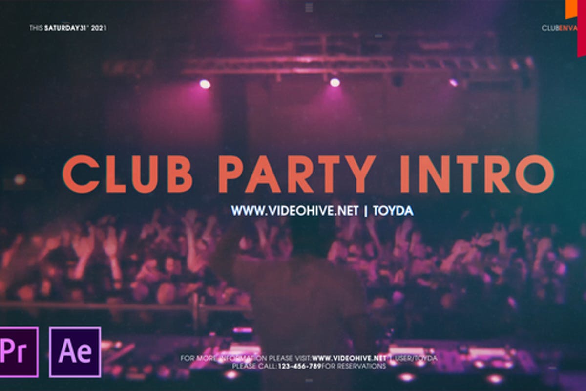 Club Party Intro For Premiere Pro