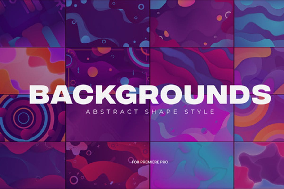 Abstract Shapes Backgrounds For Premiere Pro