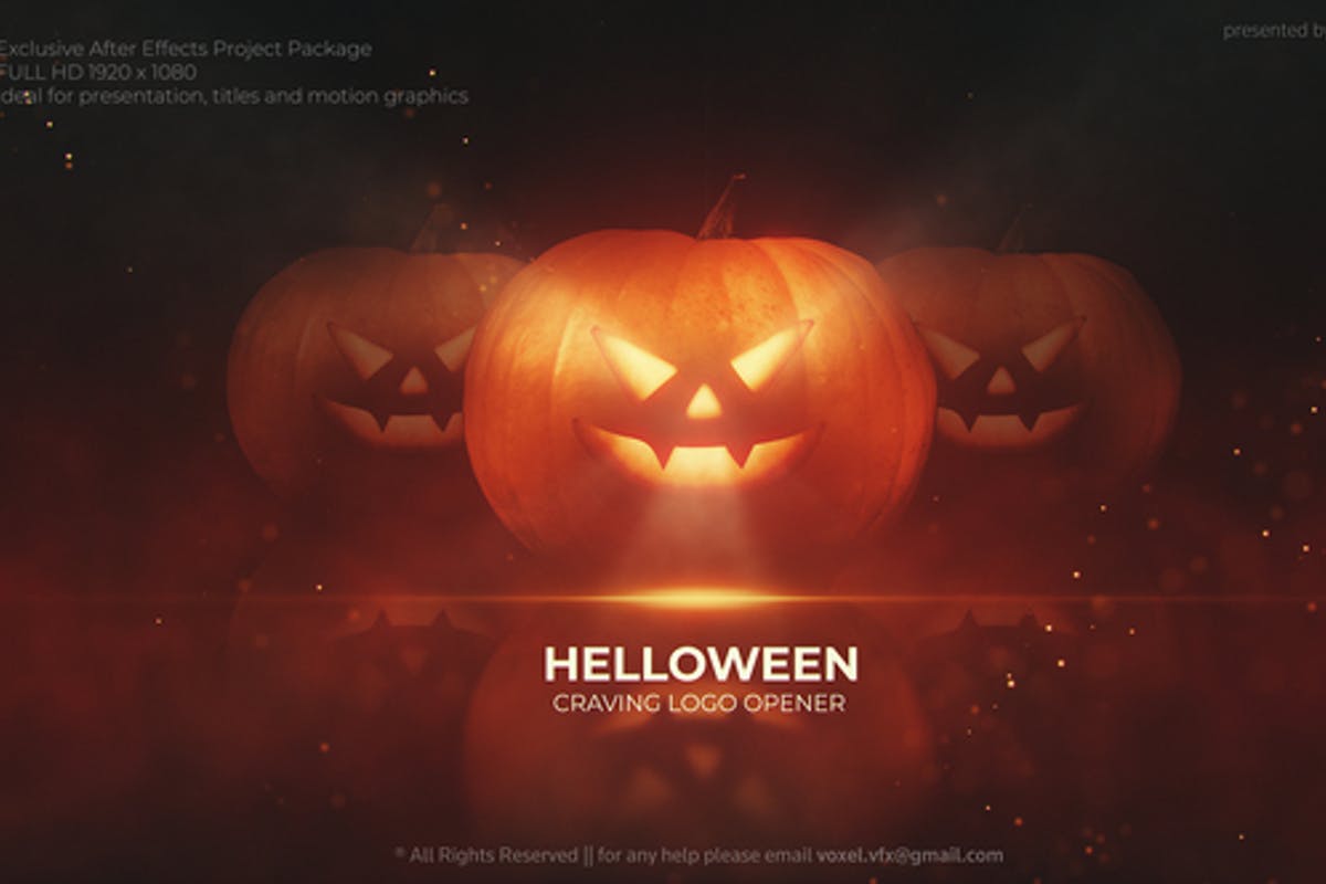 Pumpkin Helloween Logo Opener