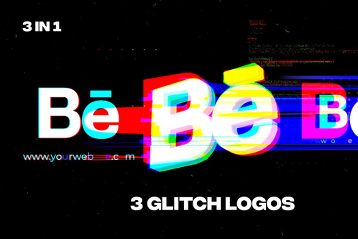 Glitch Logos For Premiere Pro